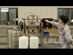 5L-20L 두 발자 반자동 액체 충전 기계