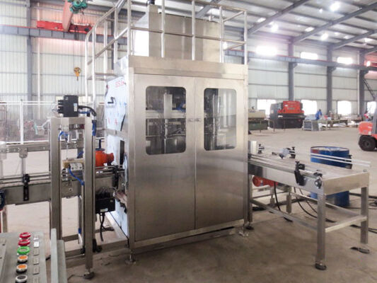 1-4L Fully Automatic Electric Tin Can Filling Casing Palletizing Wrapping Line for Chemical Liquid Gear Motor Engine PLC Core